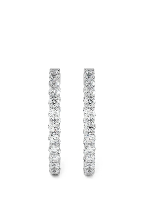 Diamond Essentials lab-grown diamond hoop earrings - Silver