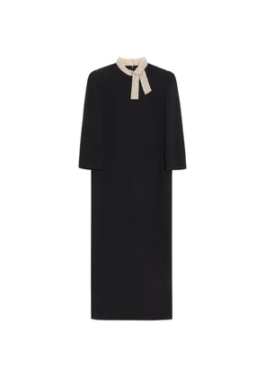Valentino Garavani Cady Couture embroidered dress - Black