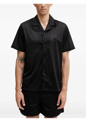 Filling Pieces Resort graphic-print mesh shirt - Black