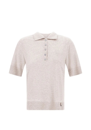 Herno knit polo shirt - Neutrals