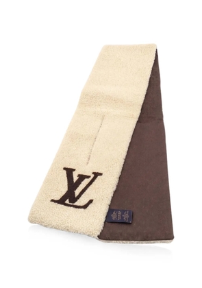Louis Vuitton Pre-Owned 2023 shearling monogram scarf - Neutrals