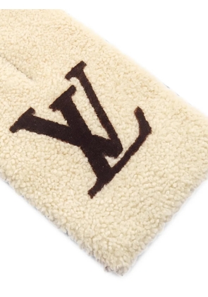Louis Vuitton Pre-Owned 2023 shearling monogram scarf - Neutrals