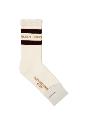 Golden Goose distressed cotton socks - Neutrals