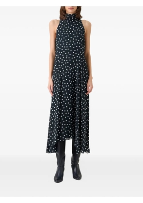 Akris Punto polka-dot mock-neck dress - Black