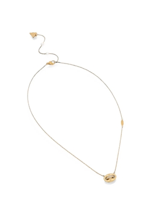 GUESS USA Marina crystal-embellished oval-pendant necklace - Gold