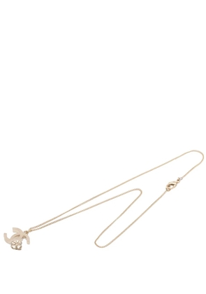 CHANEL Pre-Owned 2000-2010 CC Gold Plated Camellia Pendant Necklace costume necklace