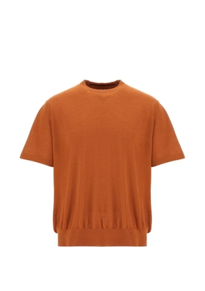 Herno stocking-stitched T-shirt - Orange