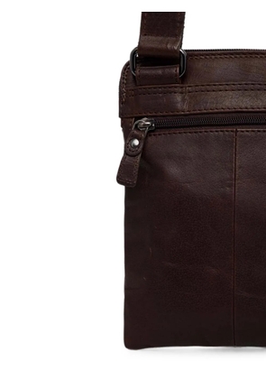Aeronautica Militare logo-plaque leather belt bag - Brown