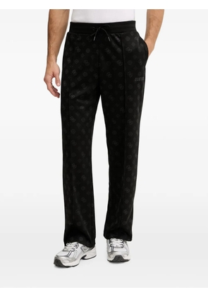 GUESS USA monogram-print track pants - Black