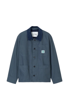 Closed Workwear corduroy-collar patch-pocket jacket - Blue