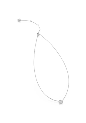 GUESS USA Butterfly crystal-embellished necklace - Silver