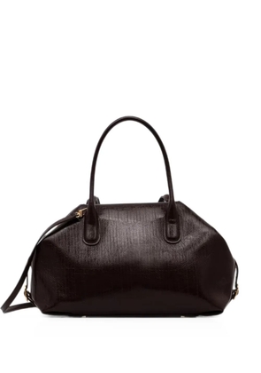 Themoirè medium Talia Trunk crinkled-effect tote bag - Brown