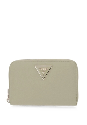 GUESS USA Laurel logo-plaque zip-around wallet - Green