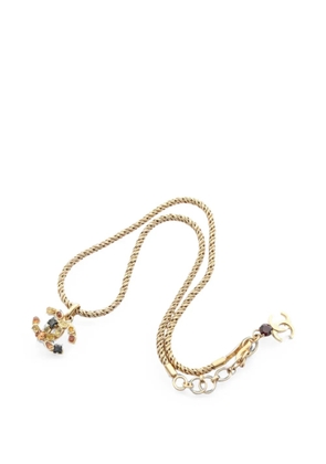 CHANEL Pre-Owned 1986-1988 Coco Mark necklace - Gold
