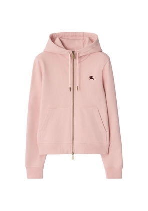 Burberry Knight stamp cotton zip hoodie - Pink