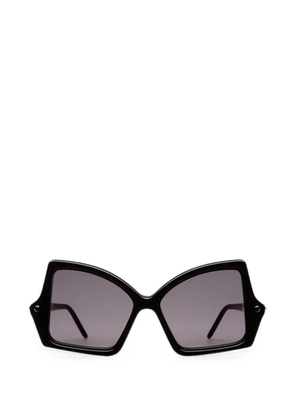 Kuboraum geometric-frame sunglasses - Black