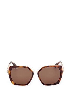 Max Mara Eyewear geometric-frame sunglasses - Brown