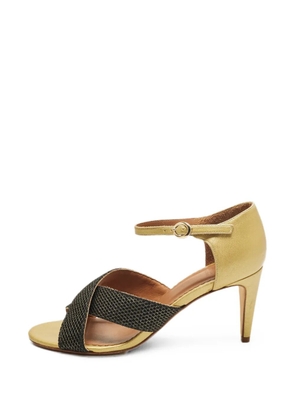 Missoni Pre-Owned cross-over ankle-strap sandals - Gold
