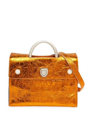 Christian Dior Pre-Owned 2016 large Diorever metallic handbag - Orange