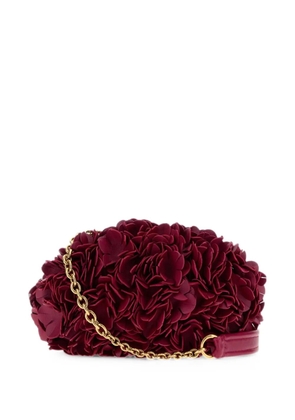 Chloé Plissé floral-appliqué shoulder bag - Red