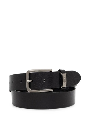 GUESS USA logo-plaque buckle belt - Black