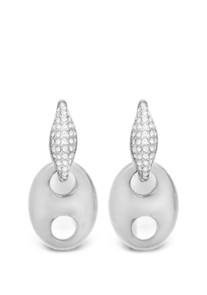 GUESS USA Marina crystal-embellished drop earrings - Silver