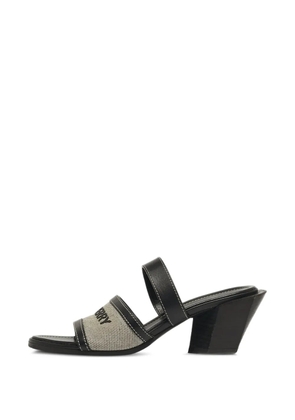 Burberry Pre-Owned Honour canvas sandals - Black