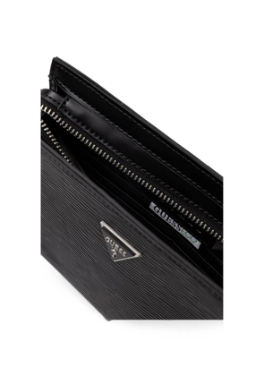 GUESS USA Milano logo-plaque textured bag - Black