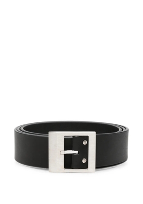 Rick Owens square-buckle leather belt - Black