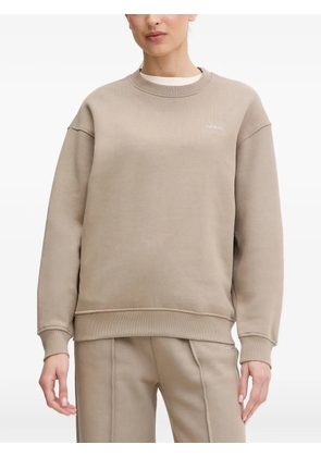 GUESS USA Nat logo-print drop-shoulder sweatshirt - Neutrals