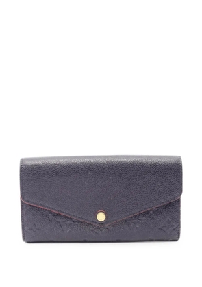 Louis Vuitton Pre-Owned 2021s Monogram Empreinte Sarah wallet - Blue