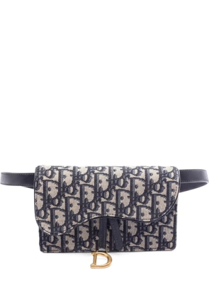 Christian Dior Pre-Owned 2010s logo-pattern belt bag - Blue