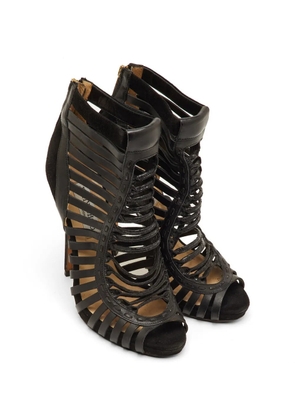 Jimmy Choo Pre-Owned Caged gladiator sandals - Black