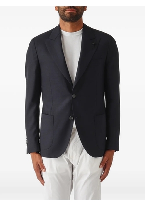 Lardini peak-lapels single-breasted blazer - Blue