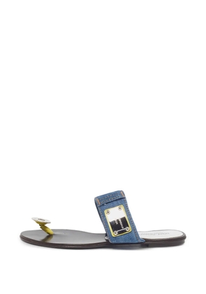Dolce & Gabbana Pre-Owned denim thong sandals - Blue