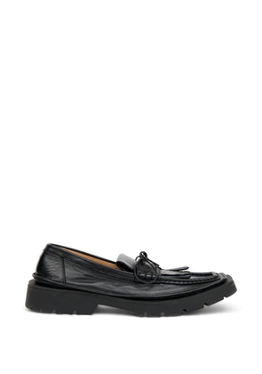 Maison Margiela fringed leather loafers - Black