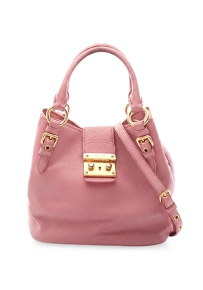 Miu Miu Pre-Owned 2000s Madras tote bag - Pink