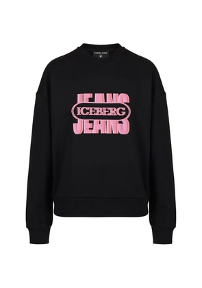 Iceberg logo-print sweatshirt - Black