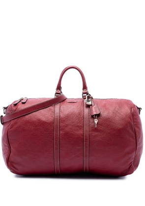 Gucci Pre-Owned 2016-2026 Large Guccissima Carry On Duffle Bag travel bag - Red