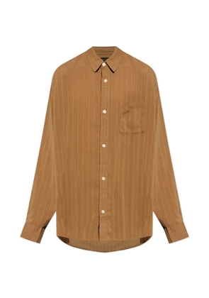 AllSaints Carlyle stripe-pattern shirt - Brown