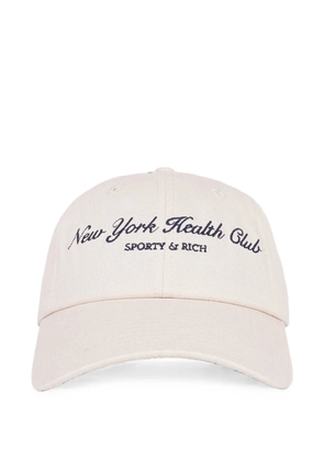 Sporty & Rich embroidered logo baseball cap - Neutrals