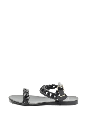 Givenchy Pre-Owned chain-link flat sandals - Black