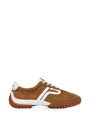 Polo Ralph Lauren logo-patch suede low-top sneakers - Brown