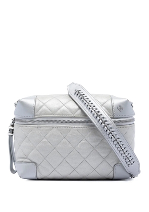 CHANEL Pre-Owned 2016-2017 CC Quilted Metallic Calfskin Street Allure Camera Bag crossbody bag - Silver