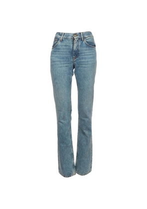 The Attico five-pocket straight-fit jeans - Blue