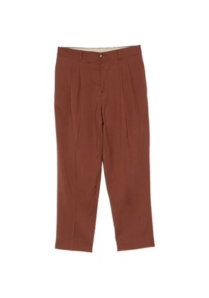 Costumein pleated straight-leg trousers - Brown