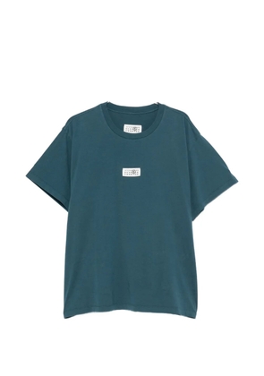 MM6 Maison Margiela logo-patch T-shirt - Blue