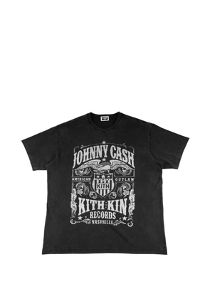 KITH x Johnny Cash Outlaw Records T-shirt - Black