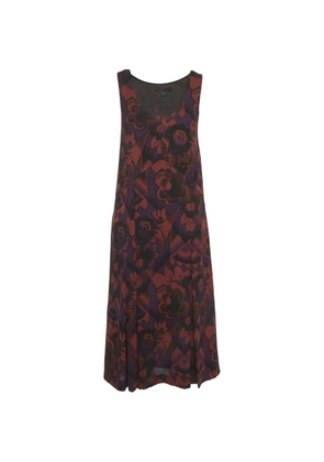 Burberry Pre-Owned mini floral-print silk dress - Red