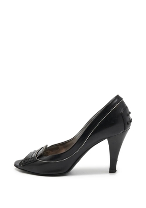 Tod's Vintage Gommino peep-toe pumps - Black